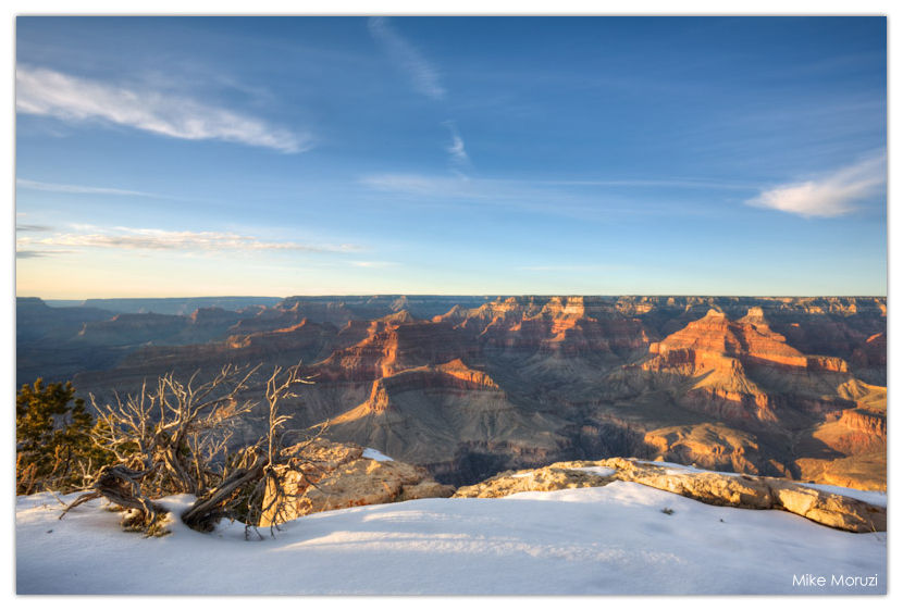 Grand Canyon, sunset, winter, snow, canyon, Arizona, south rim